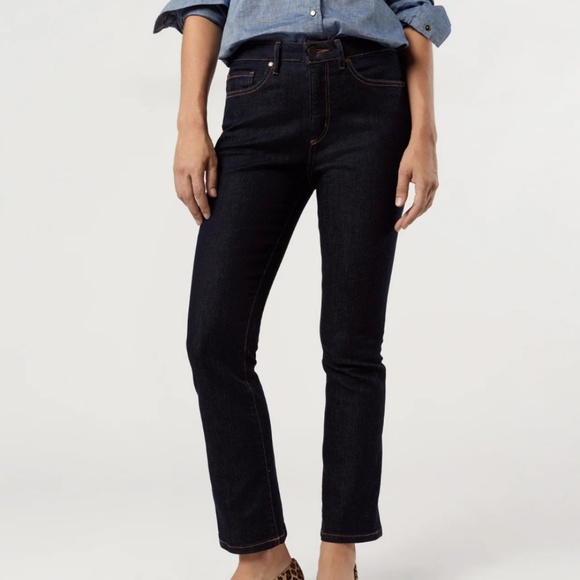 ANN MASHBURN Denim - BEST SELLER ⚡️ANN MASHBURN FLARE CROPPED 5-POCKET STRETCH JEANS